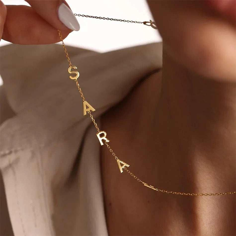 Persoonlijke Letter Ketting – Tijdloos & Sterk Roestvrij Staal
