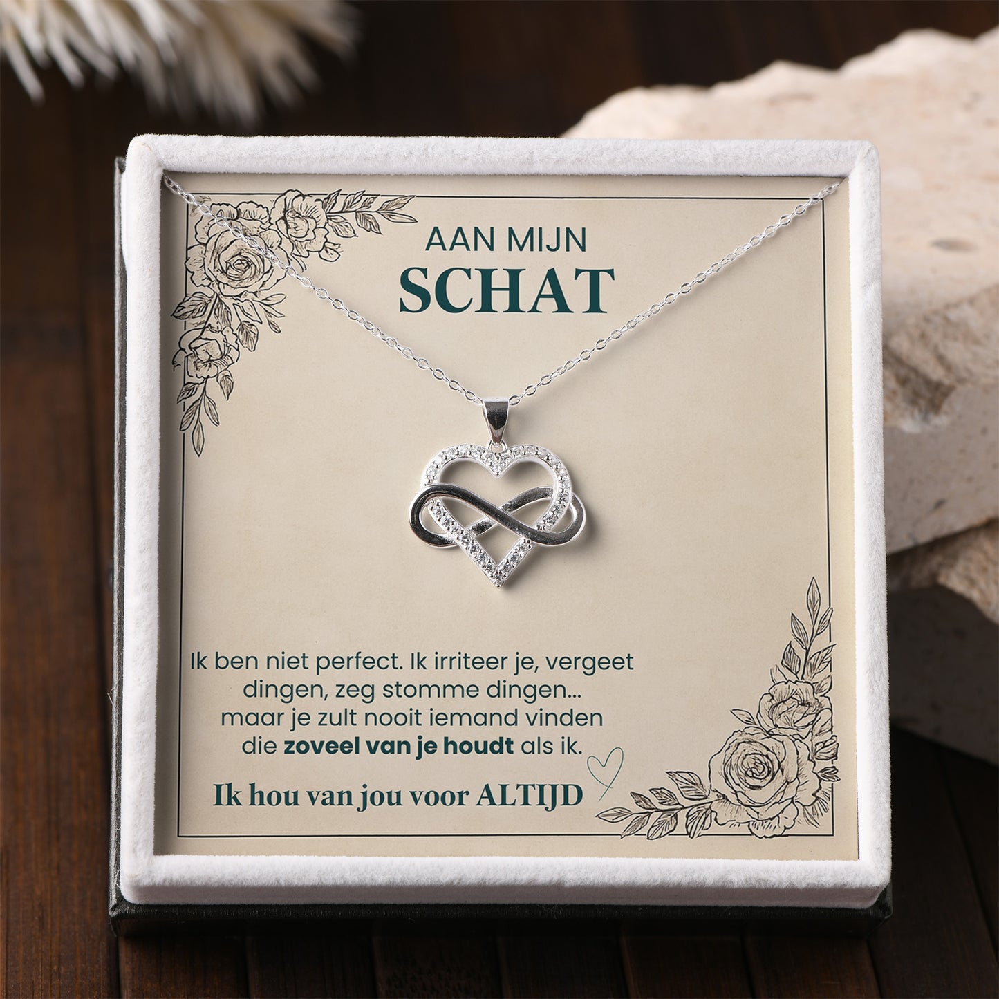 Eeuwige Liefde Ketting: Hart & Oneindigheid Symbool – Het Perfecte Geschenk