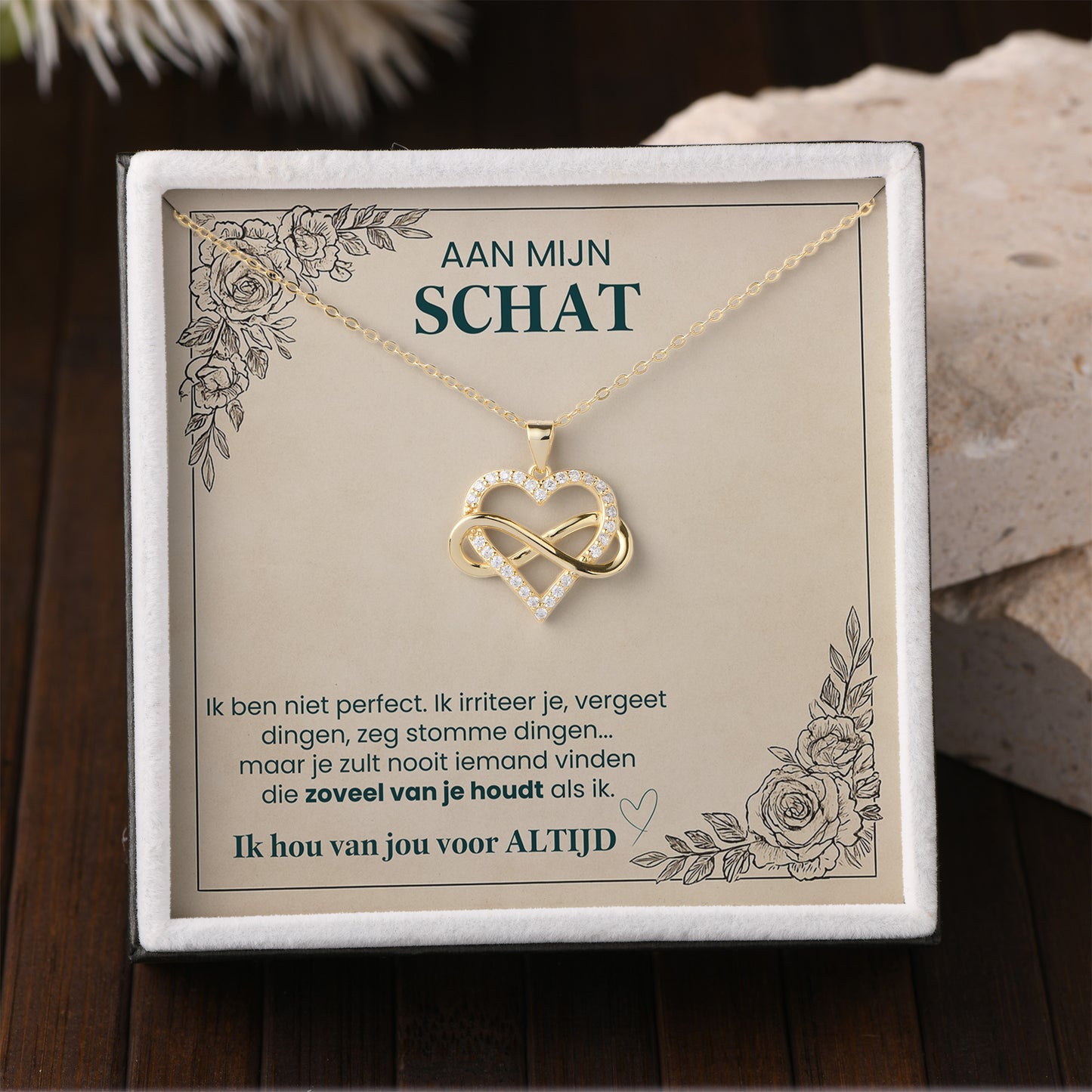 Eeuwige Liefde Ketting: Hart & Oneindigheid Symbool – Het Perfecte Geschenk