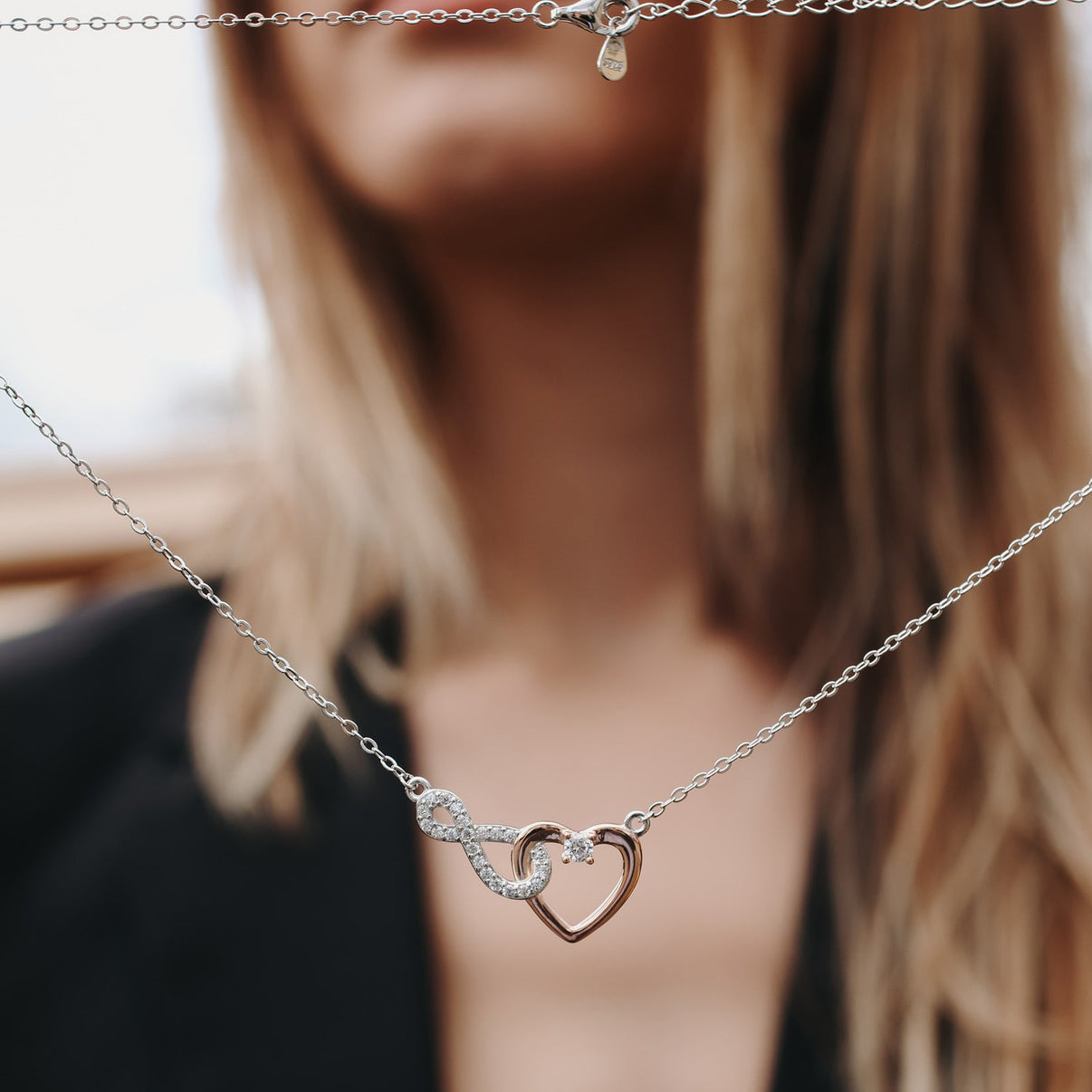 Infinity Hart Ketting – Aan Mijn Schatt | 925 Zilver | Luxe Cadeau
