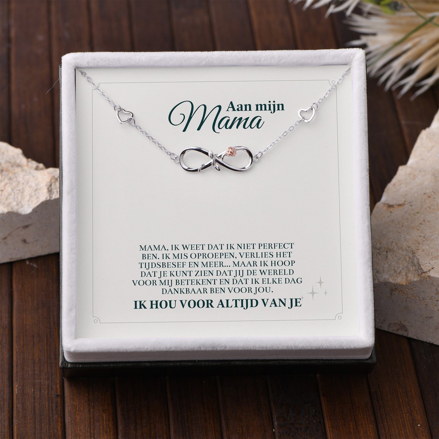 Infinity Armband voor Mama – 925 Zilver, Verstelbaar
