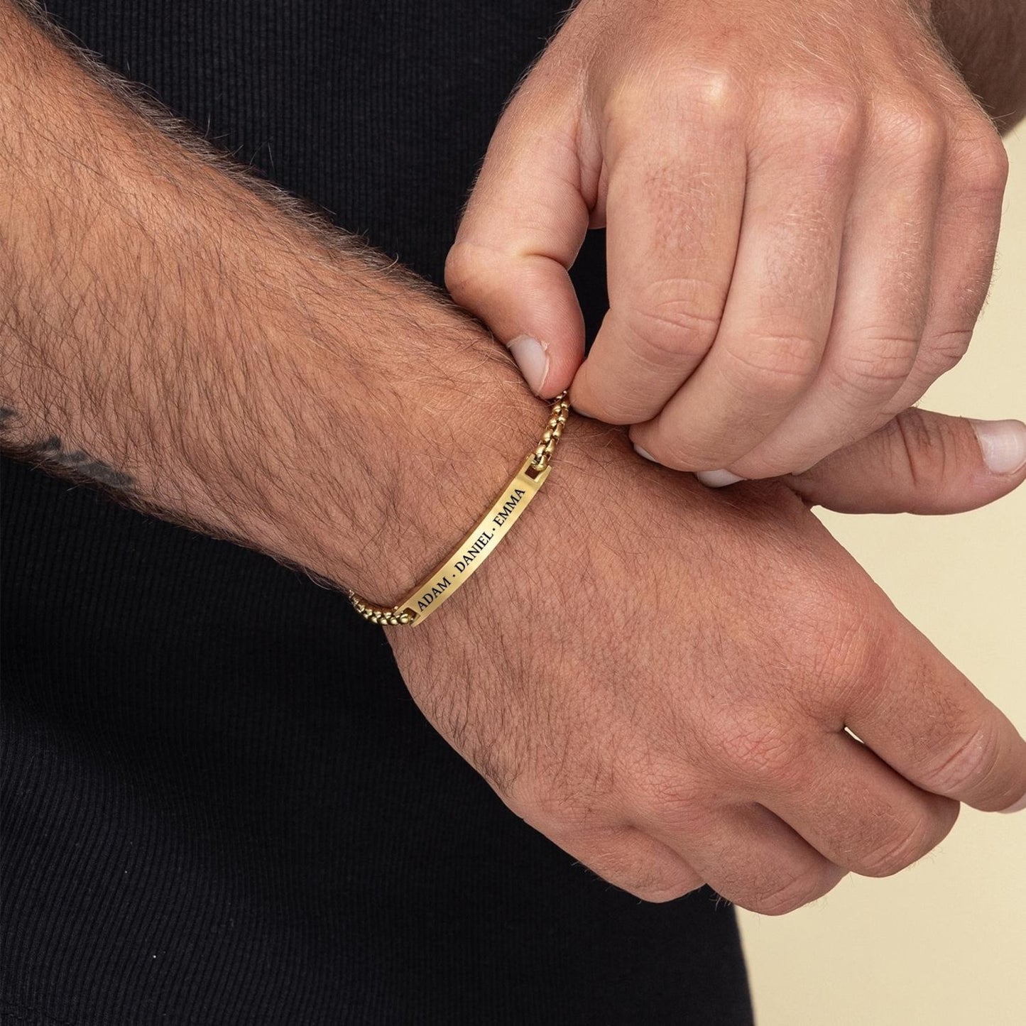 Persoonlijke Heren Armband – Gravure naar Keuze
