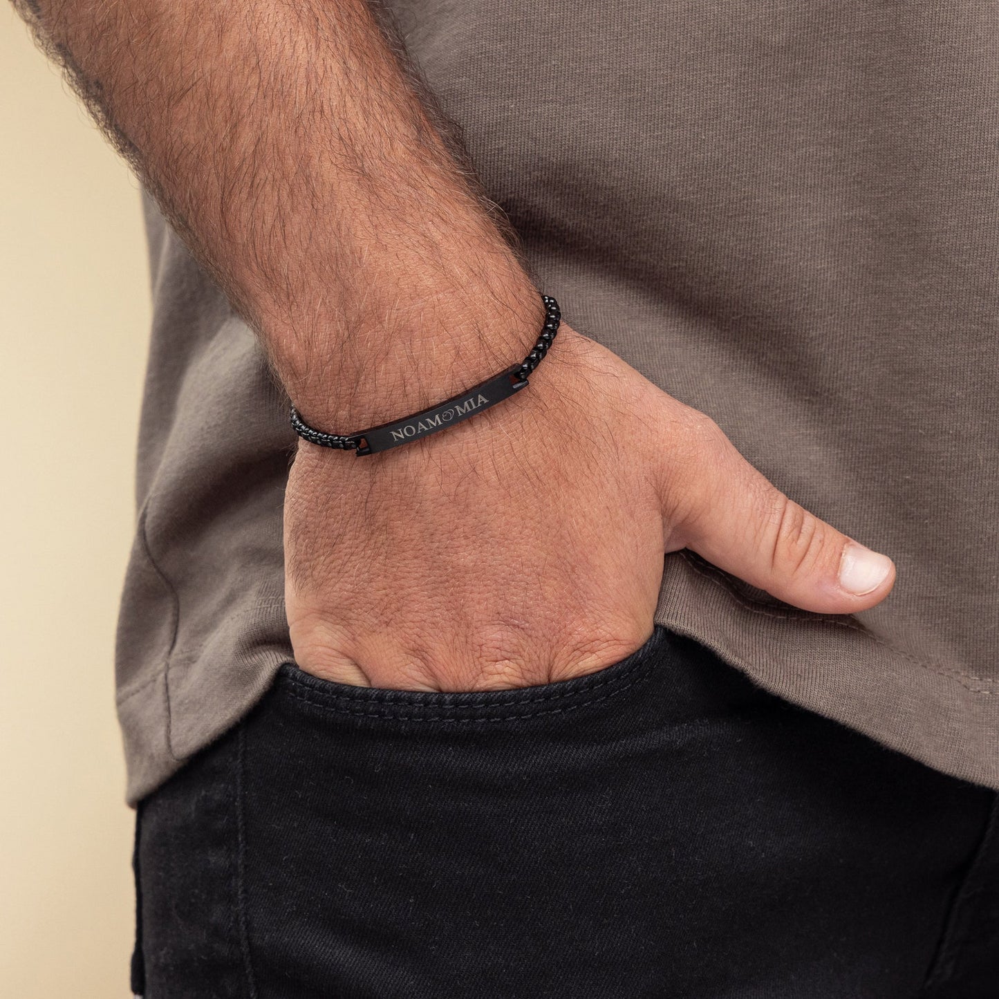 Persoonlijke Heren Armband – Gravure naar Keuze