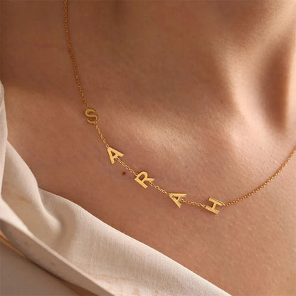 Persoonlijke Letter Ketting – Tijdloos & Sterk Roestvrij Staal