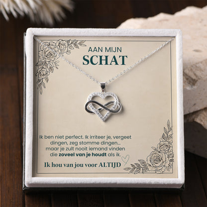 Eeuwige Liefde Ketting: Hart & Oneindigheid Symbool – Het Perfecte Geschenk