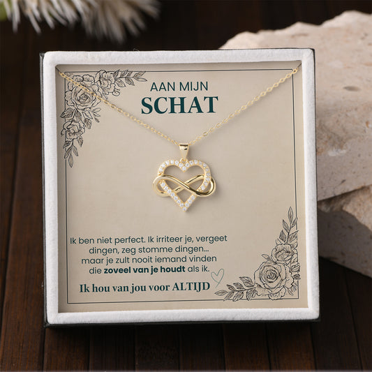 Eeuwige Liefde Ketting: Hart & Oneindigheid Symbool – Het Perfecte Geschenk