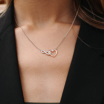 Infinity Hart Ketting – Aan Mijn Schatt | 925 Zilver | Luxe Cadeau