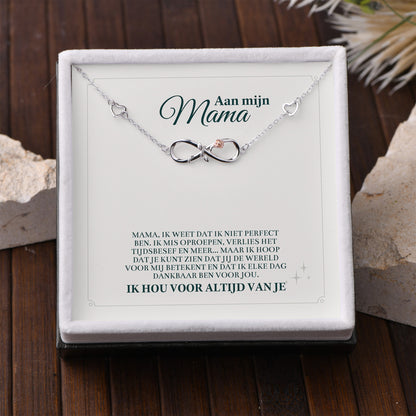 Infinity Armband voor Mama – 925 Zilver, Verstelbaar